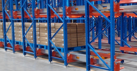 Челночные паллетные стеллажи
