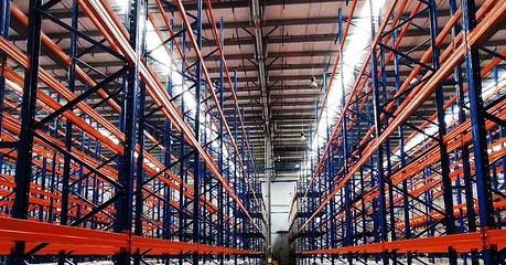 Фронтальные складские стеллажи